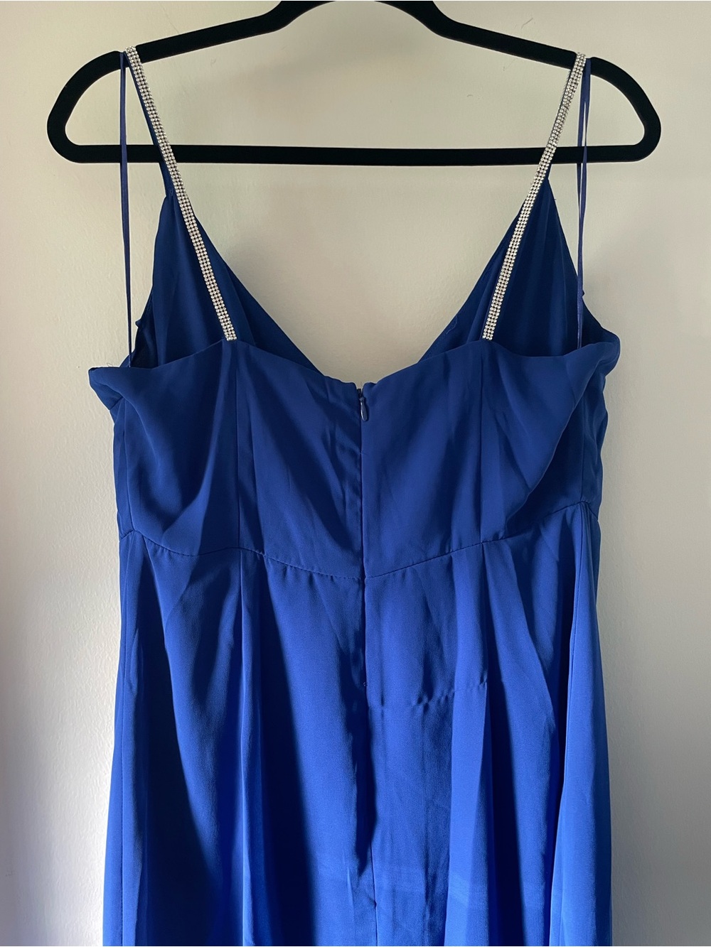 Royal Blue Ruffle Dress - Picture 5 of 6